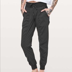 Black Lululemon dance studio jogger